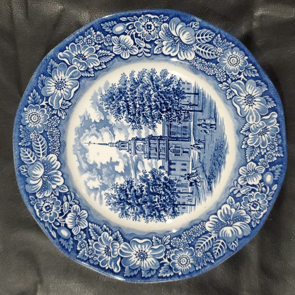 Liberty Blue historic colonial plates